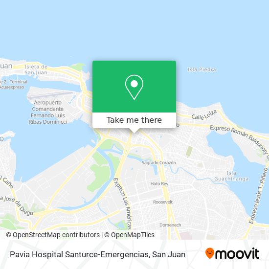 Mapa de Pavia Hospital Santurce-Emergencias