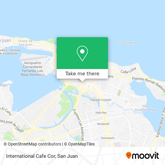 International Cafe Cor map