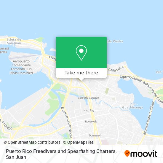 Mapa de Puerto Rico Freedivers and Spearfishing Charters