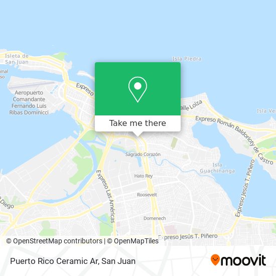 Puerto Rico Ceramic Ar map