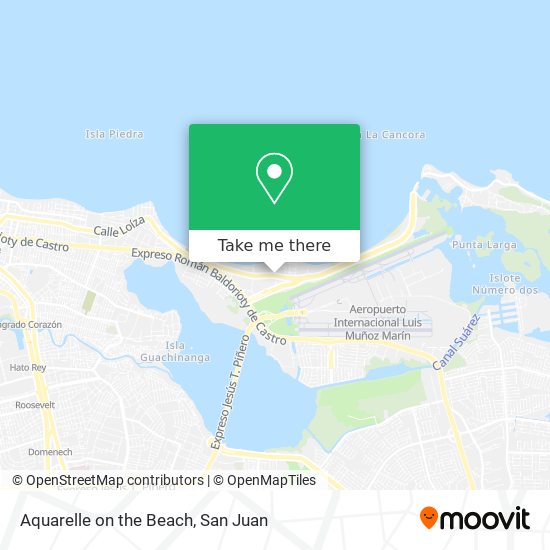 Aquarelle on the Beach map