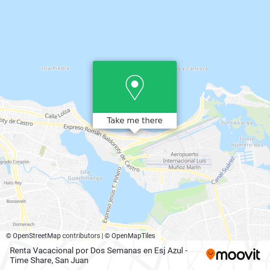 Mapa de Renta Vacacional por Dos Semanas en Esj Azul - Time Share
