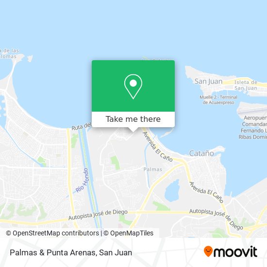 Palmas & Punta Arenas map