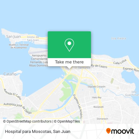 Hospital para Moscotas map