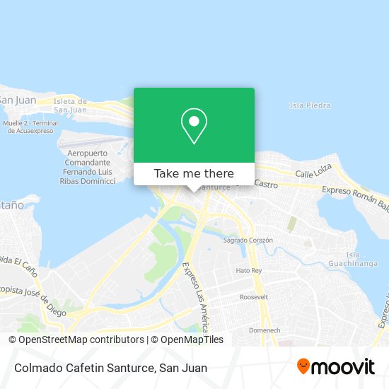 Colmado Cafetin Santurce map
