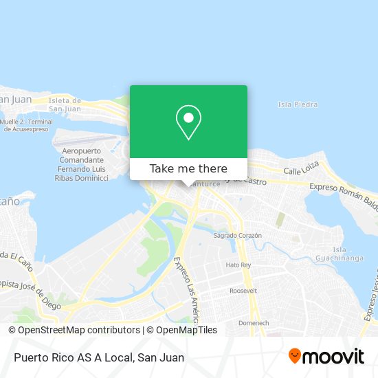 Puerto Rico AS A Local map