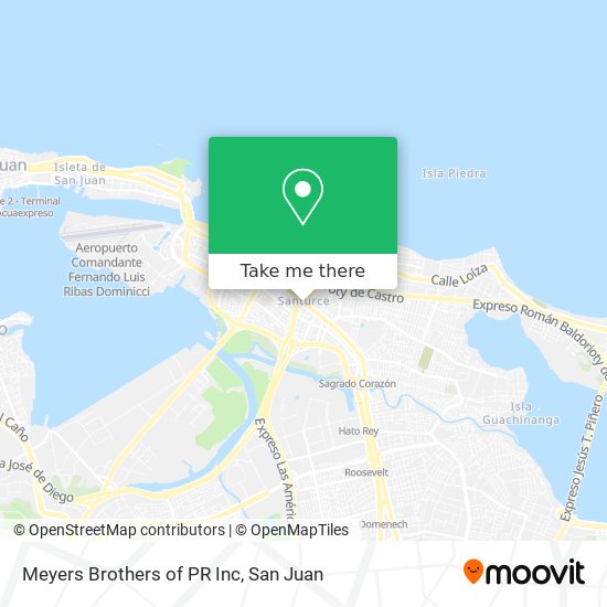 Meyers Brothers of PR Inc map