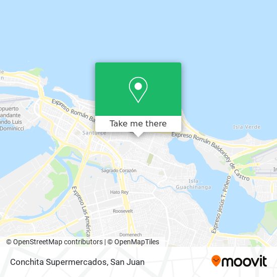 Conchita Supermercados map