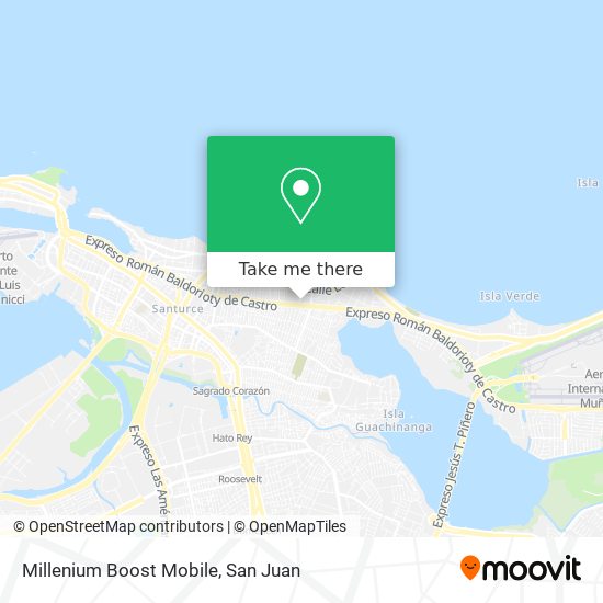 Millenium Boost Mobile map