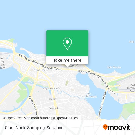 Claro Norte Shopping map