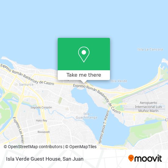 Mapa de Isla Verde Guest House