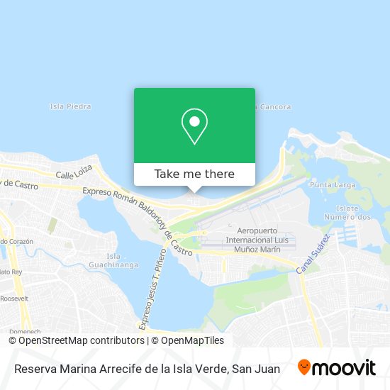 Reserva Marina Arrecife de la Isla Verde map