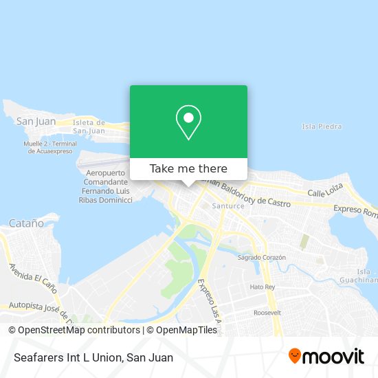 Mapa de Seafarers Int L Union