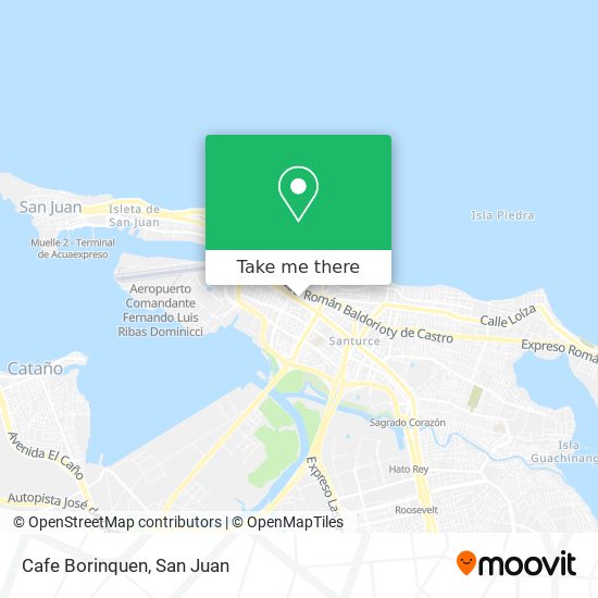 Cafe Borinquen map
