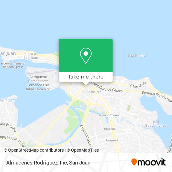 Almacenes Rodriguez, Inc map