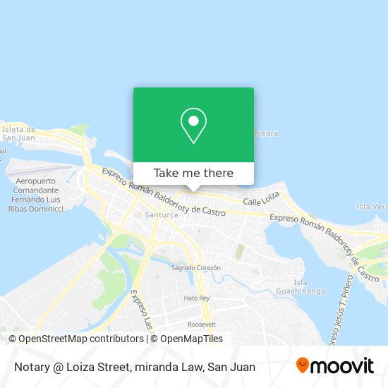 Notary @ Loiza Street, miranda Law map