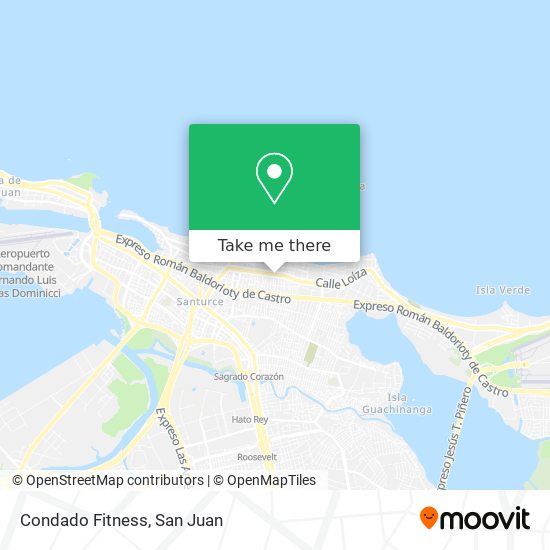 Condado Fitness map