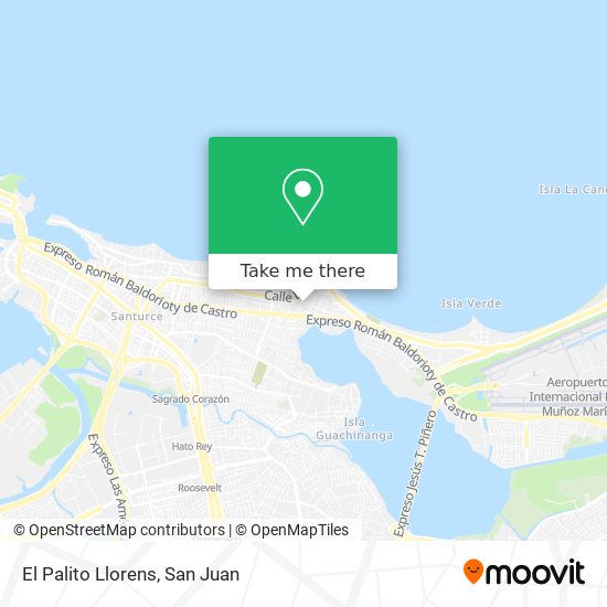 El Palito Llorens map