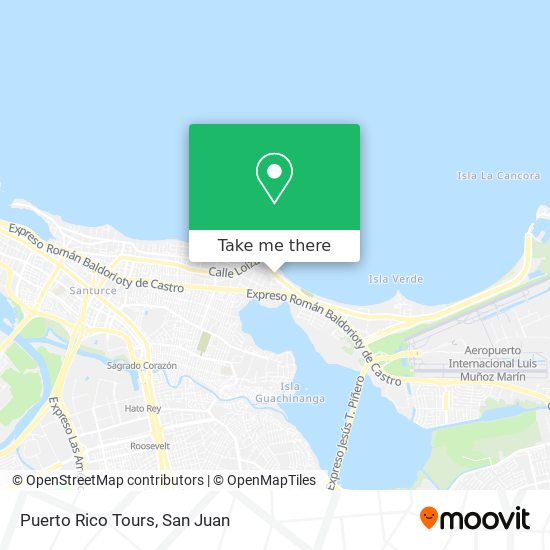 Puerto Rico Tours map