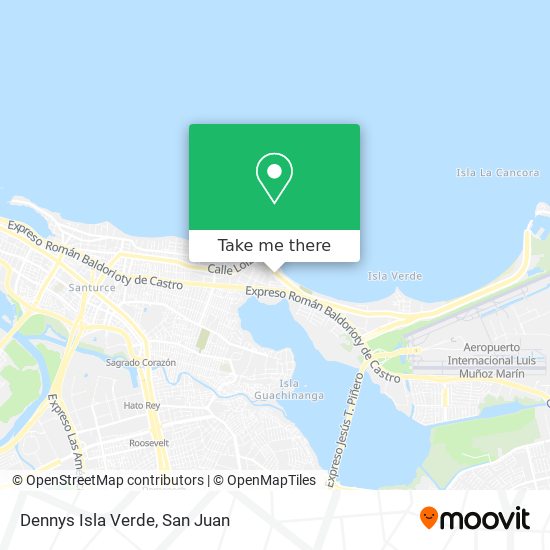 Dennys Isla Verde map