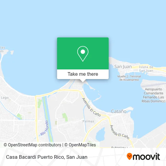 ¿Cómo llegar a Casa Bacardí Puerto Rico en Palmas en autobús, tren o ferry?