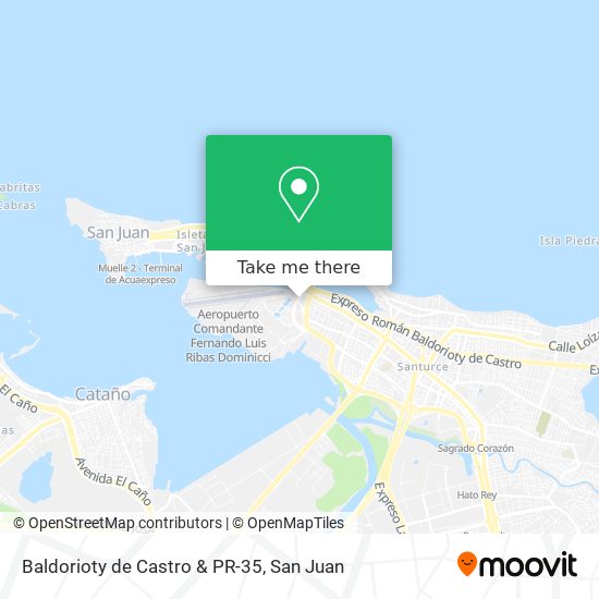 Baldorioty de Castro & PR-35 map