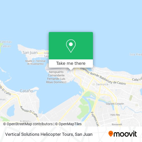 Vertical Solutions Helicopter Tours map