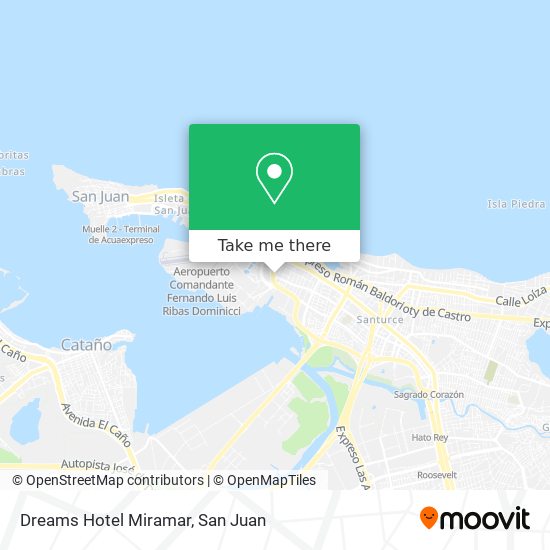 Mapa de Dreams Hotel Miramar