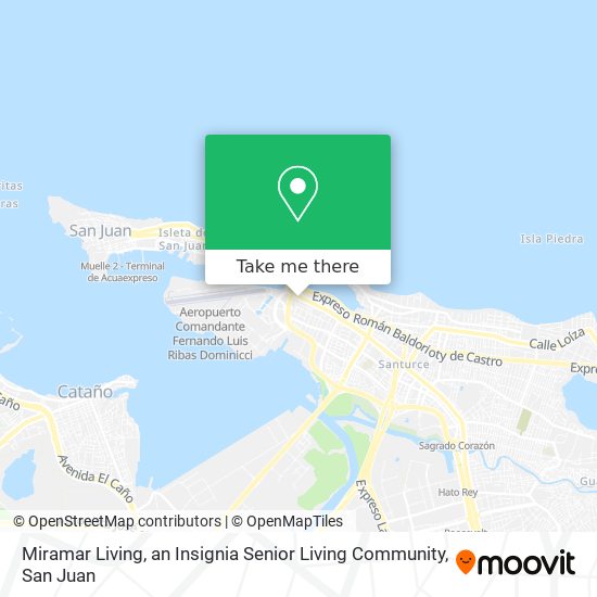 Miramar Living, an Insignia Senior Living Community map