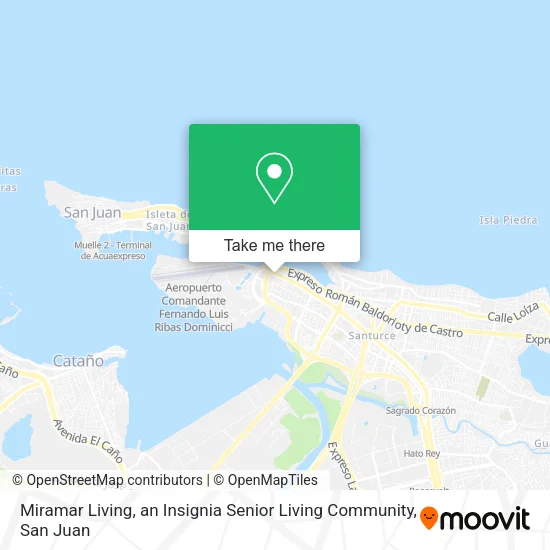 Miramar Living, an Insignia Senior Living Community map