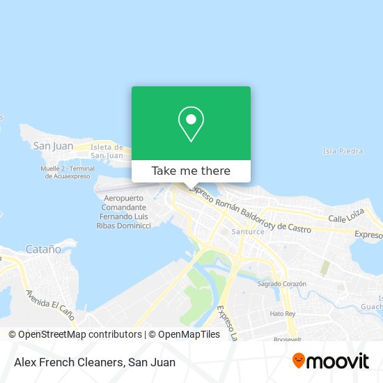 Alex French Cleaners map