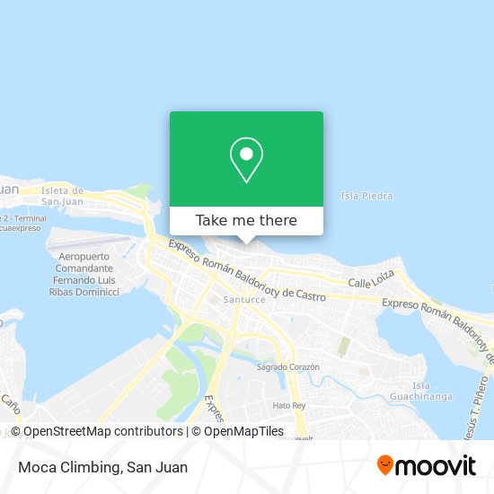 Mapa de Moca Climbing