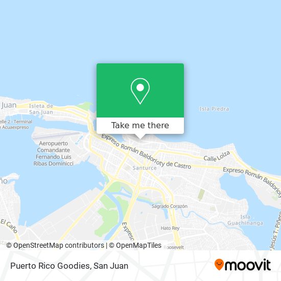 Puerto Rico Goodies map