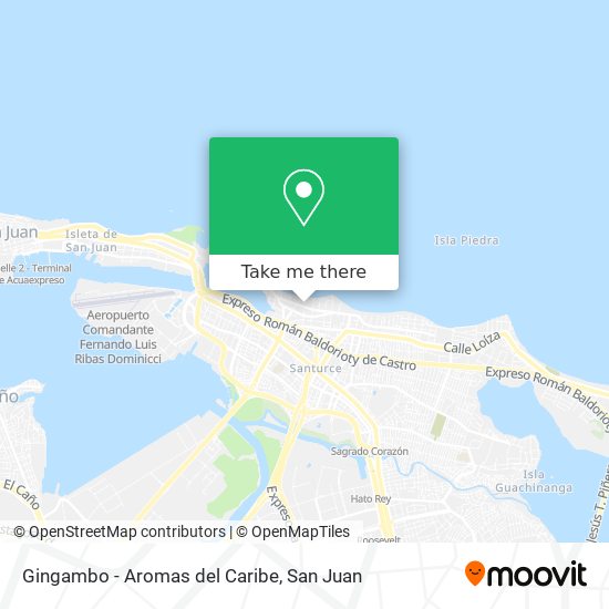 Gingambo - Aromas del Caribe map