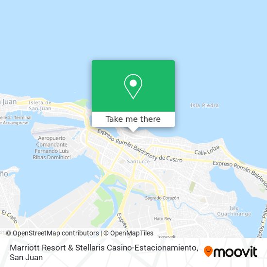 Marriott Resort & Stellaris Casino-Estacionamiento map