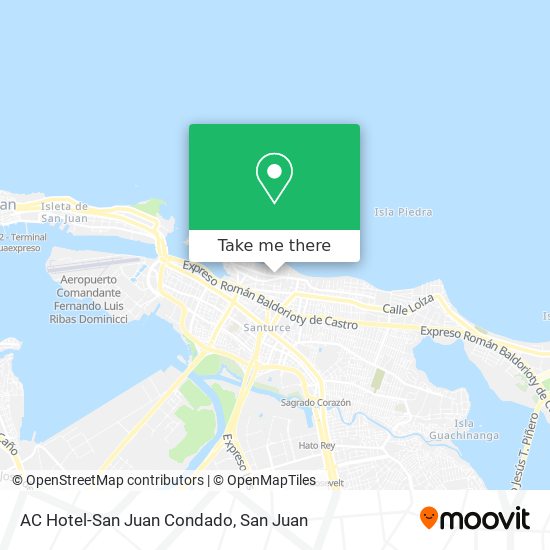 Mapa de AC Hotel-San Juan Condado