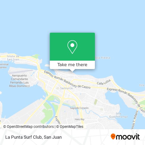La Punta Surf Club map