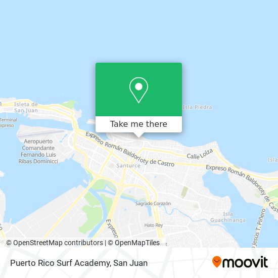 Puerto Rico Surf Academy map