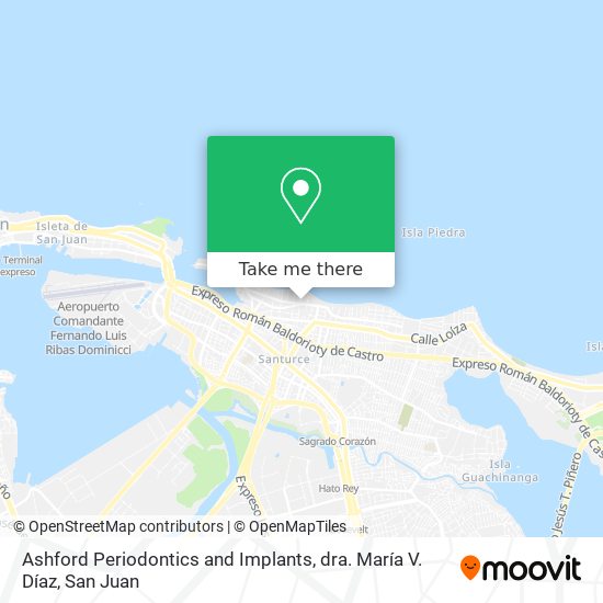 Ashford Periodontics and Implants, dra. María V. Díaz map