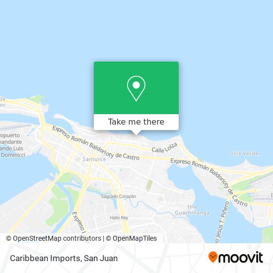 Caribbean Imports map