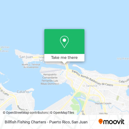 Billfish Fishing Charters - Puerto Rico map