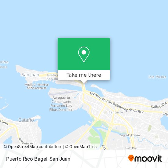 Puerto Rico Bagel map