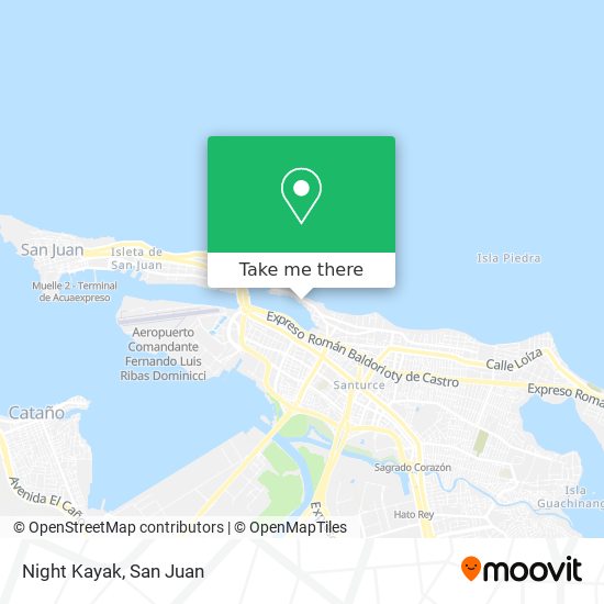Night Kayak map
