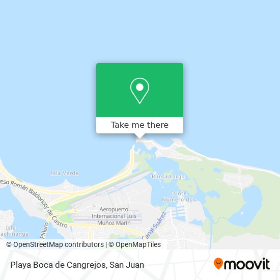 Playa Boca de Cangrejos map