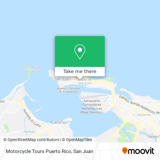 Motorcycle Tours Puerto Rico map