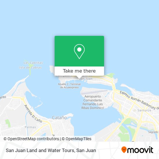 Mapa de San Juan Land and Water Tours