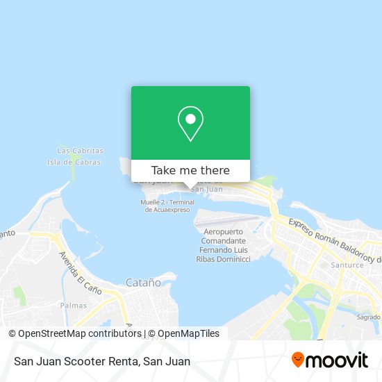 San Juan Scooter Renta map