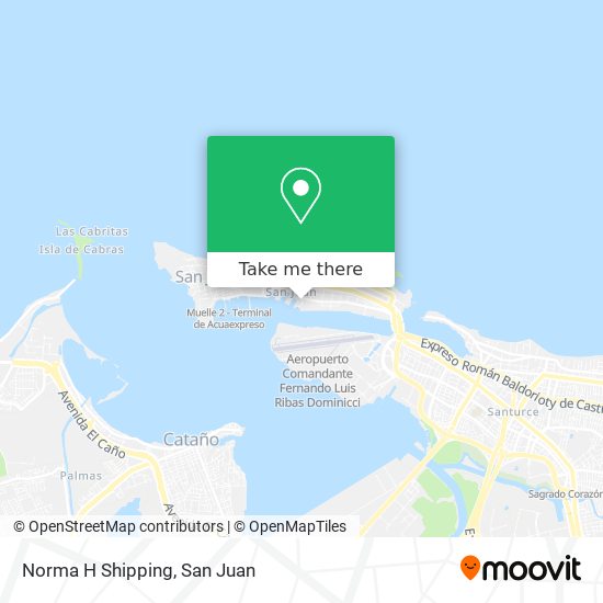 Norma H Shipping map