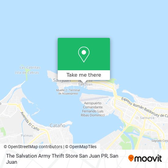 The Salvation Army Thrift Store San Juan PR map