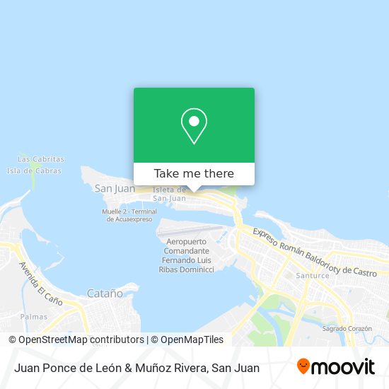 Juan Ponce de León & Muñoz Rivera map